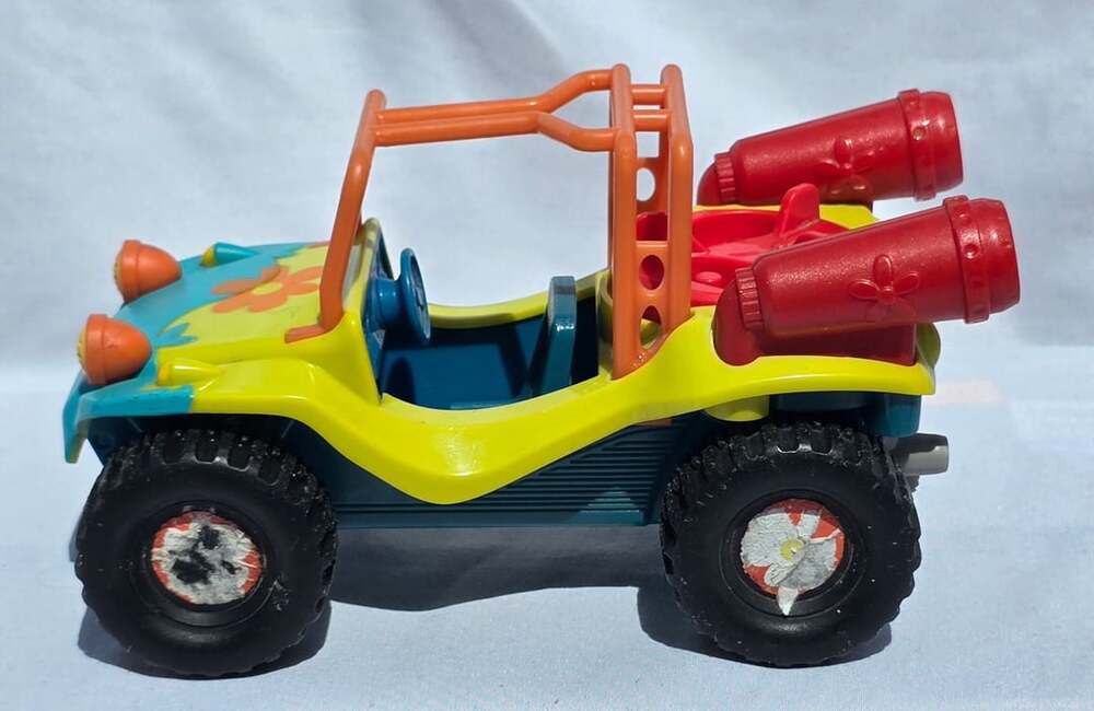 1988 Fisher Price Imaginext Scooby Doo Shaggy Dune Buggy Beach Car Toy Hanna Bar